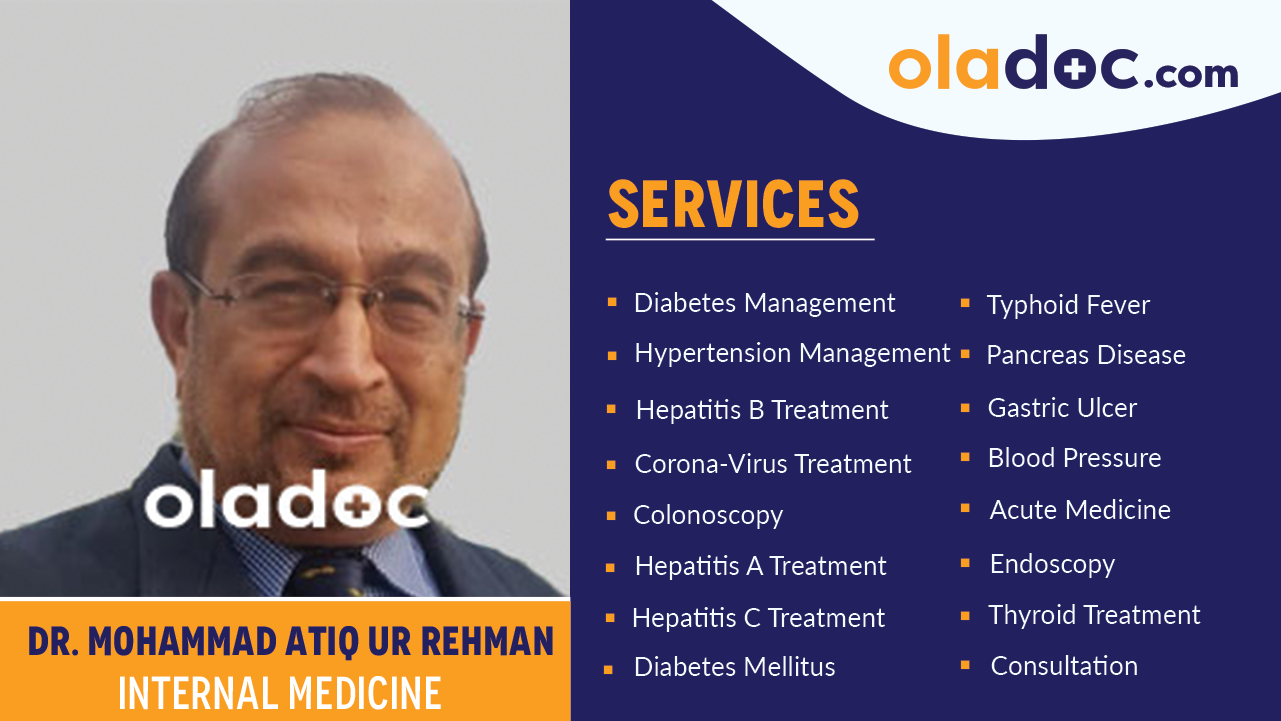 Services provided by Dr. Mohammad Atiq Ur Rehman
